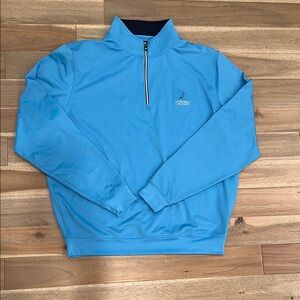 Footjoy Blue Quarter-Zip golf Pullover